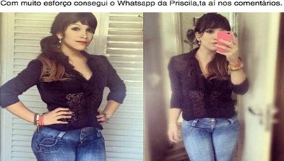 O Dia em que um br conseguiu o WhatsApp da Priscila Alcantara