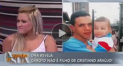 Mulher que afirmava ter um filho de Cristiano Araújo, passa vergonha ao vivo na TV