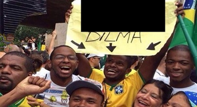 A melhor imagem da manifestação de domingo contra a Dilma