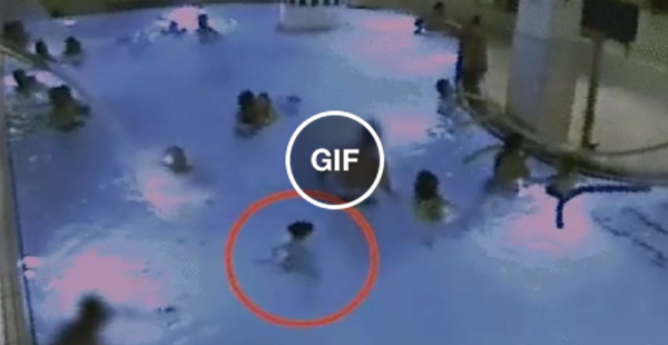 Veja o que aconteceu com essa criança que nadava sem a vigilância dos pais