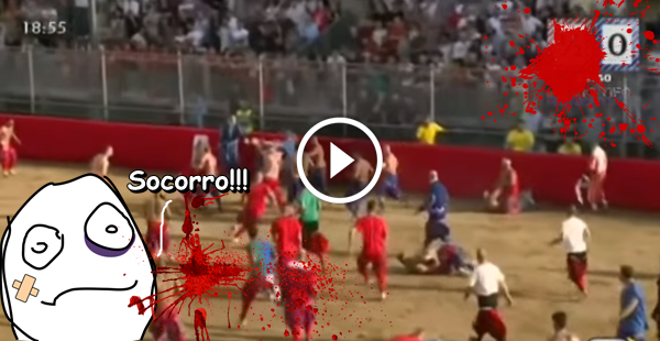 O jogo de futebol mais violento do mundo!