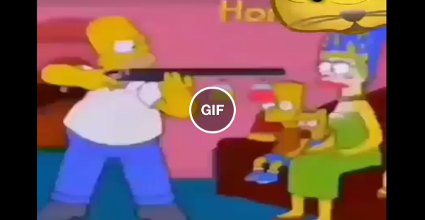 Homer armando pra cabeça